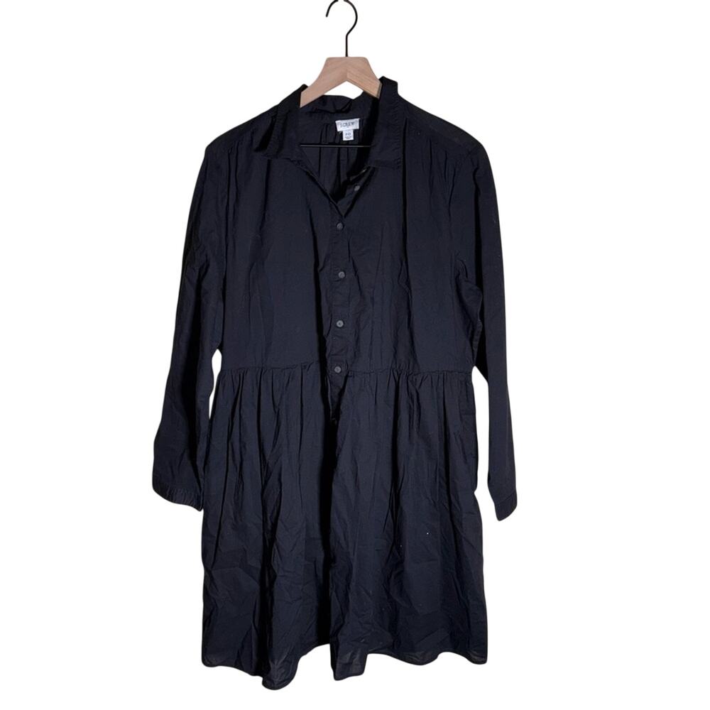 J.CREW plus size lightweight cotton work wear button down shirt dress 18